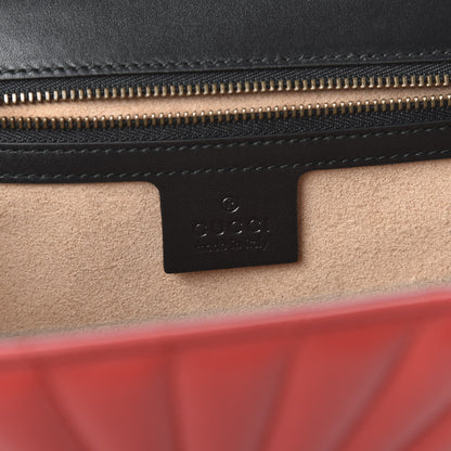 Gucci Calfskin Bamboo Trapuntata Queen Margaret Top Handle Bag Blue Agata Hibiscus Red Mystic White Sugar Pink 8 of 10
