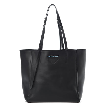 Prada Calfskin Large Concept Shopper Tote Black Astrale 1 of 11