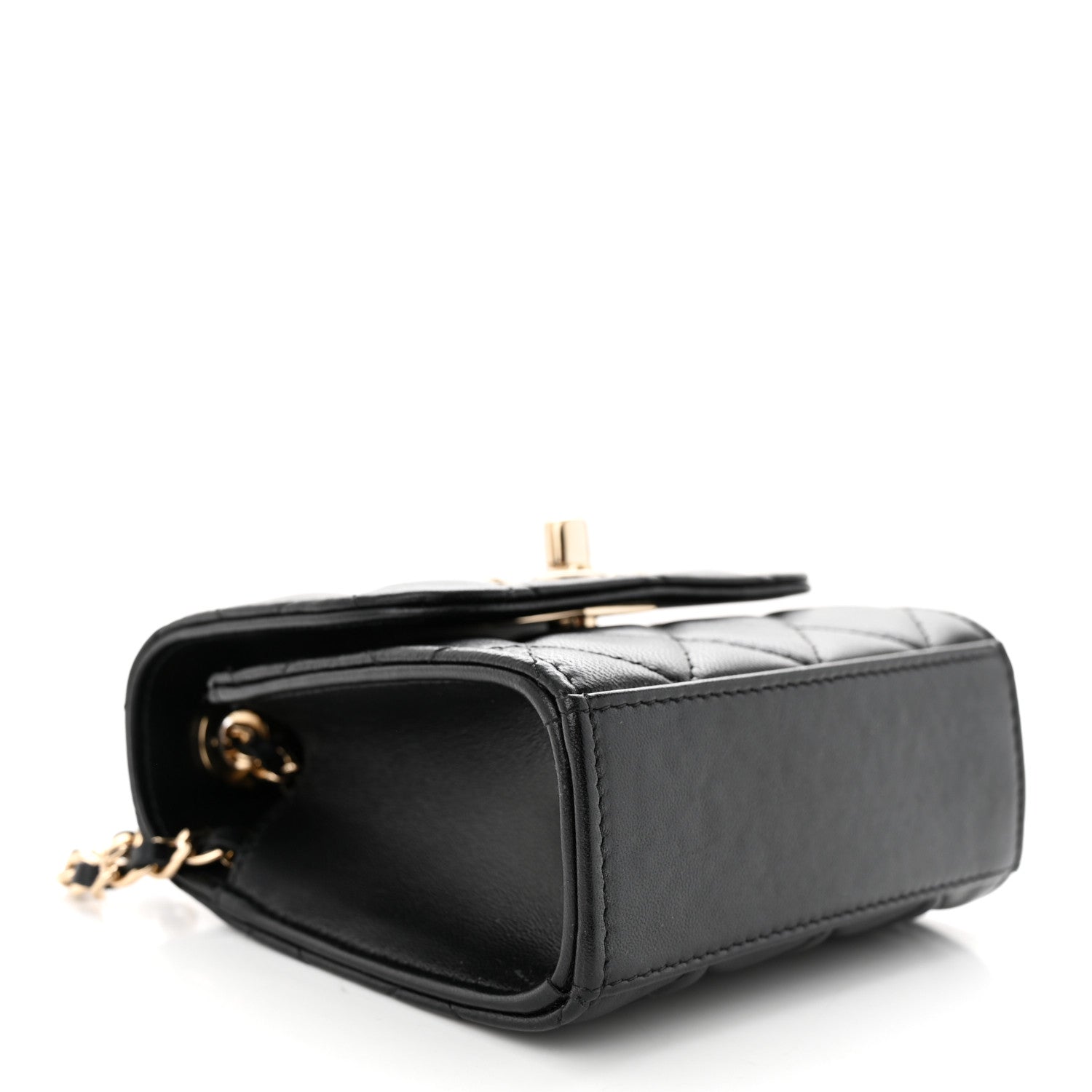 Chanel Lambskin Quilted Mini Trendy CC Chain Wallet Black 4 of 11