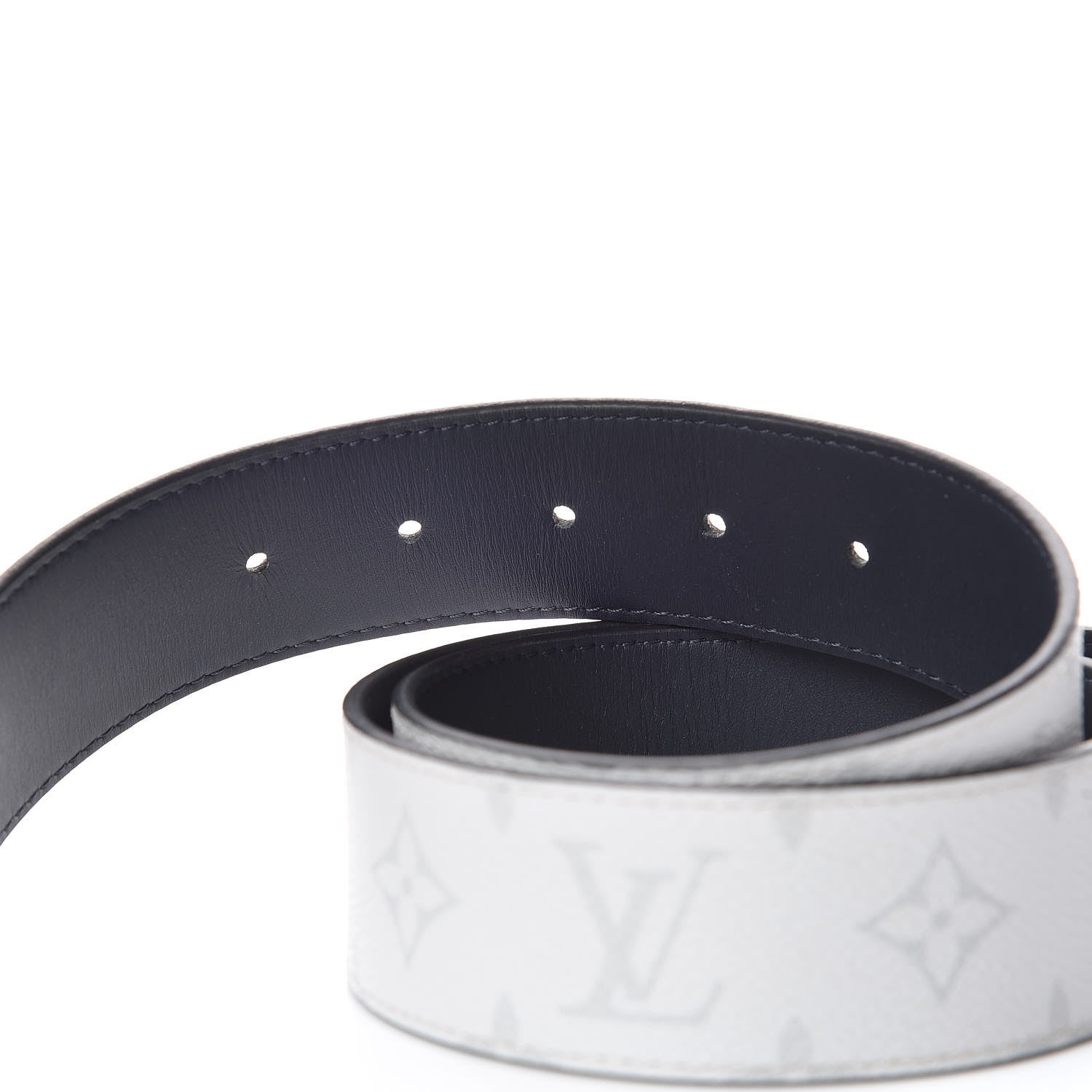 Louis Vuitton Calfskin Reverse Monogram Eclipse 40mm Belt 85 34 5 of 6