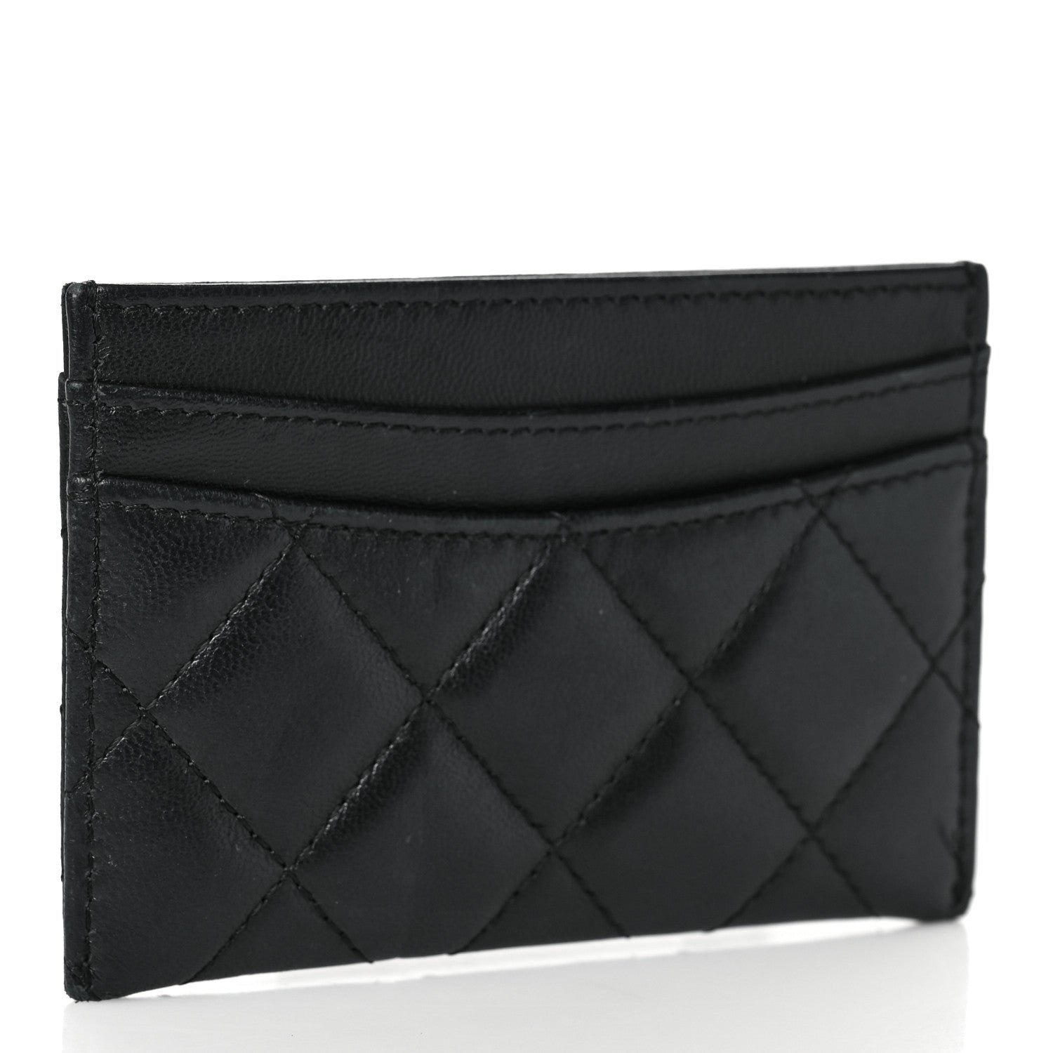Chanel Lambskin Quilted Card Holder Black 3 of 10