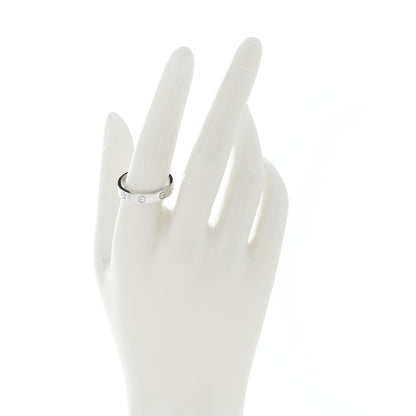 Cartier 18K White Gold Diamond 4mm LOVE Wedding Band Ring 58 8.25 2 of 4