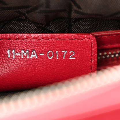 Christian Dior Lambskin Cannage Medium Lady Dior Dark Pink 7 of 16