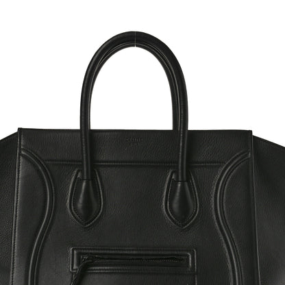 Celine Supple Calfskin Medium Phantom Luggage Black 8 of 12