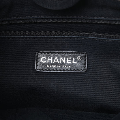 Chanel Canvas Small Deauville Tote Beige Black 6 of 15