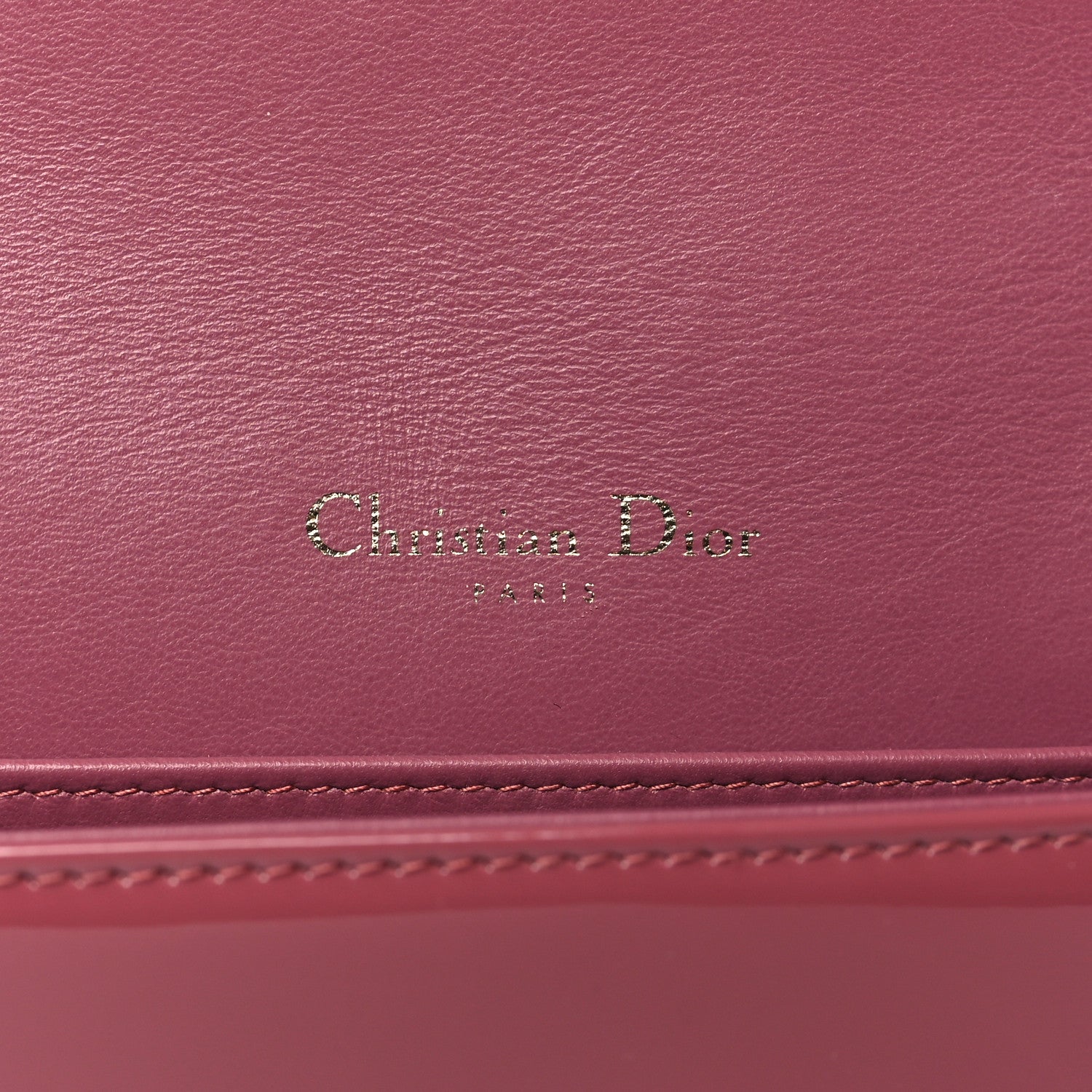 Christian Dior Patent Cannage Lady Dior Convertible Clutch  Mallow Rose 7 of 12