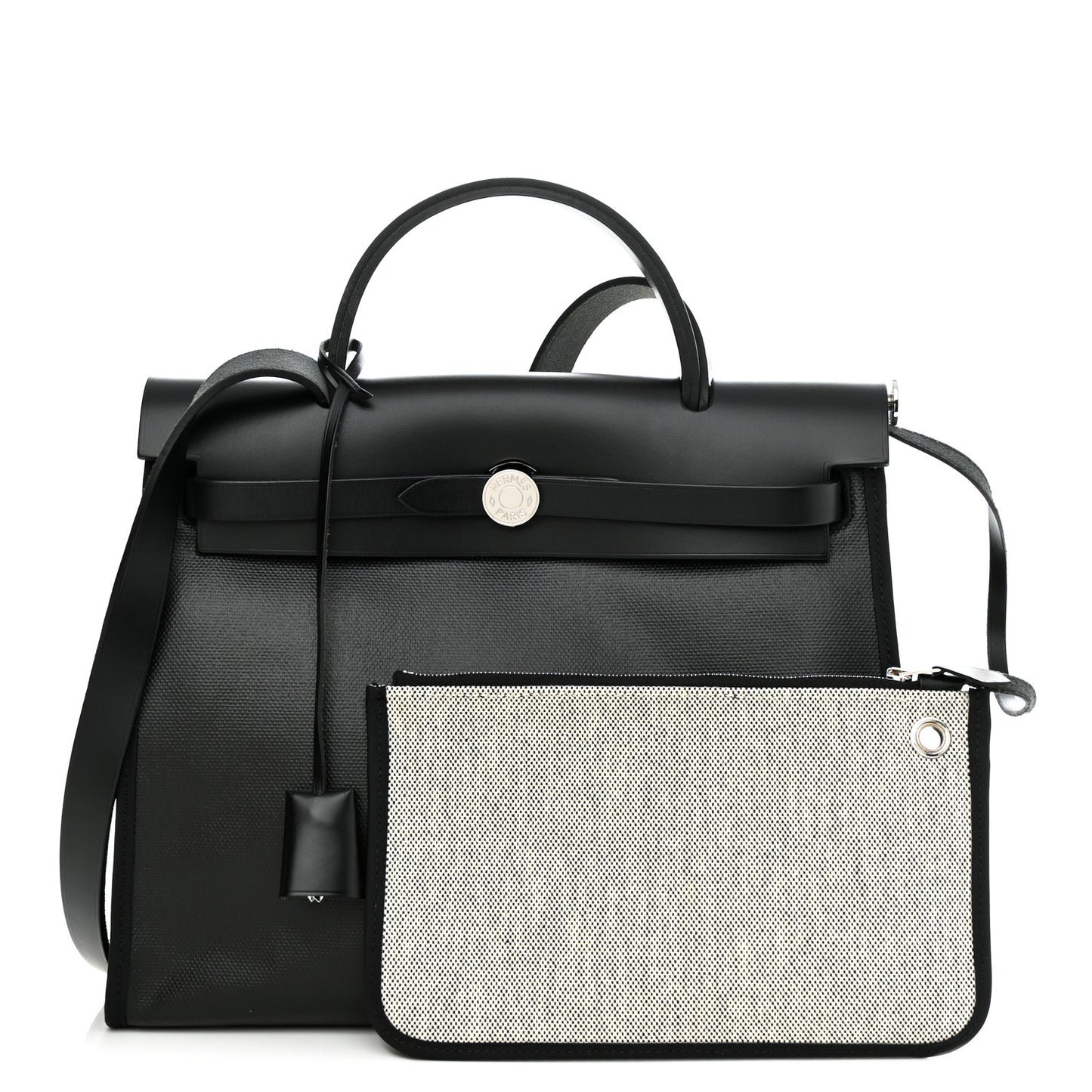 Toile H Berline Vache Hunter Herbag Zip PM 31 Black Ecru