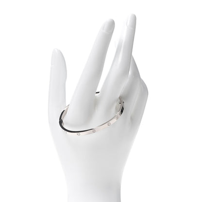 Cartier 18K White Gold Small LOVE Bracelet 16 2 of 7