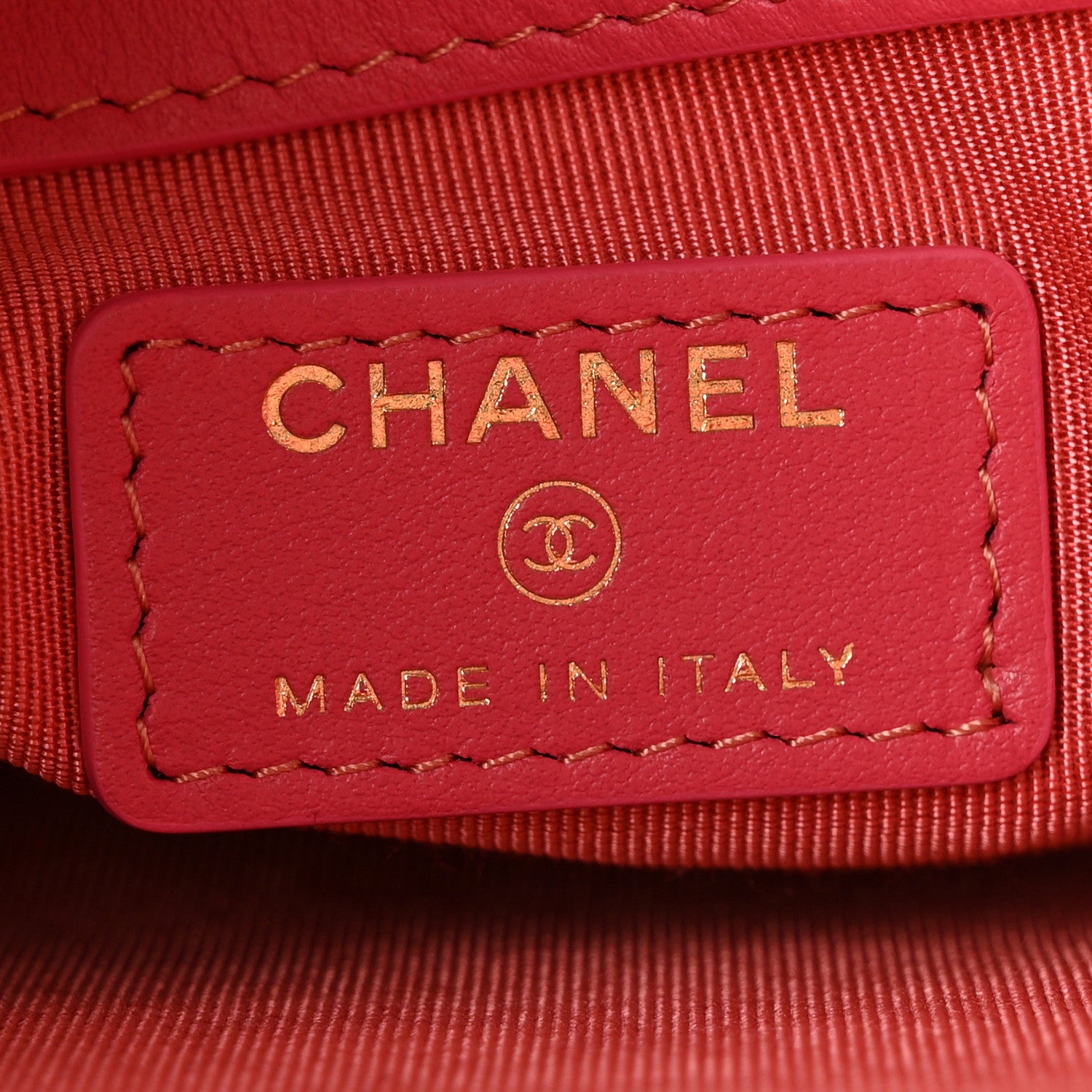 Chanel Tweed Large Chanel 19 Cosmetic Case Coral Pink 6 of 13