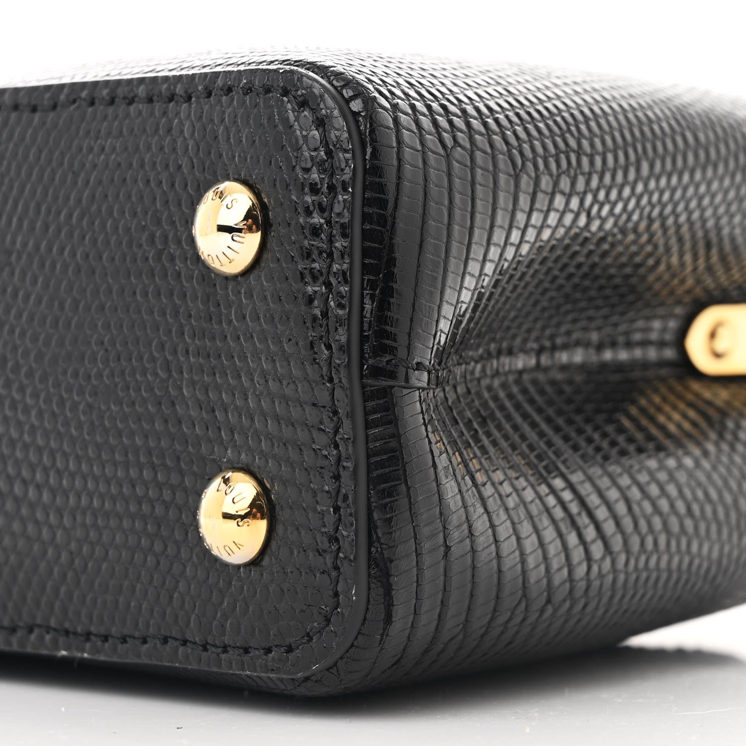Louis Vuitton Lizard Capucines Mini Black 10 of 11