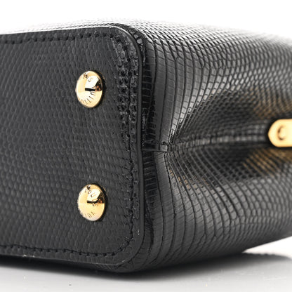 Louis Vuitton Lizard Capucines Mini Black 10 of 11