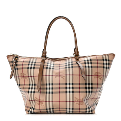 Burberry Haymarket Check Medium Salisbury Tote Camel 1 of 4