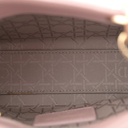 Christian Dior Metallic Lambskin Cannage Mini Lady Dior Lotus 4 of 10