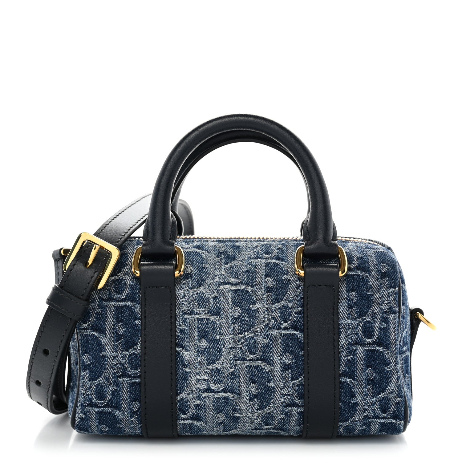 Christian Dior Denim Oblique Nano Groove 17 Bag Blue 1 of 12