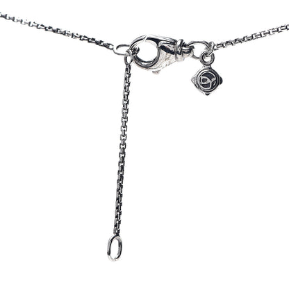 David Yurman Sterling Silver 18K Yellow Gold 8mm Petite Chatelaine Pendant Necklace 4 of 5