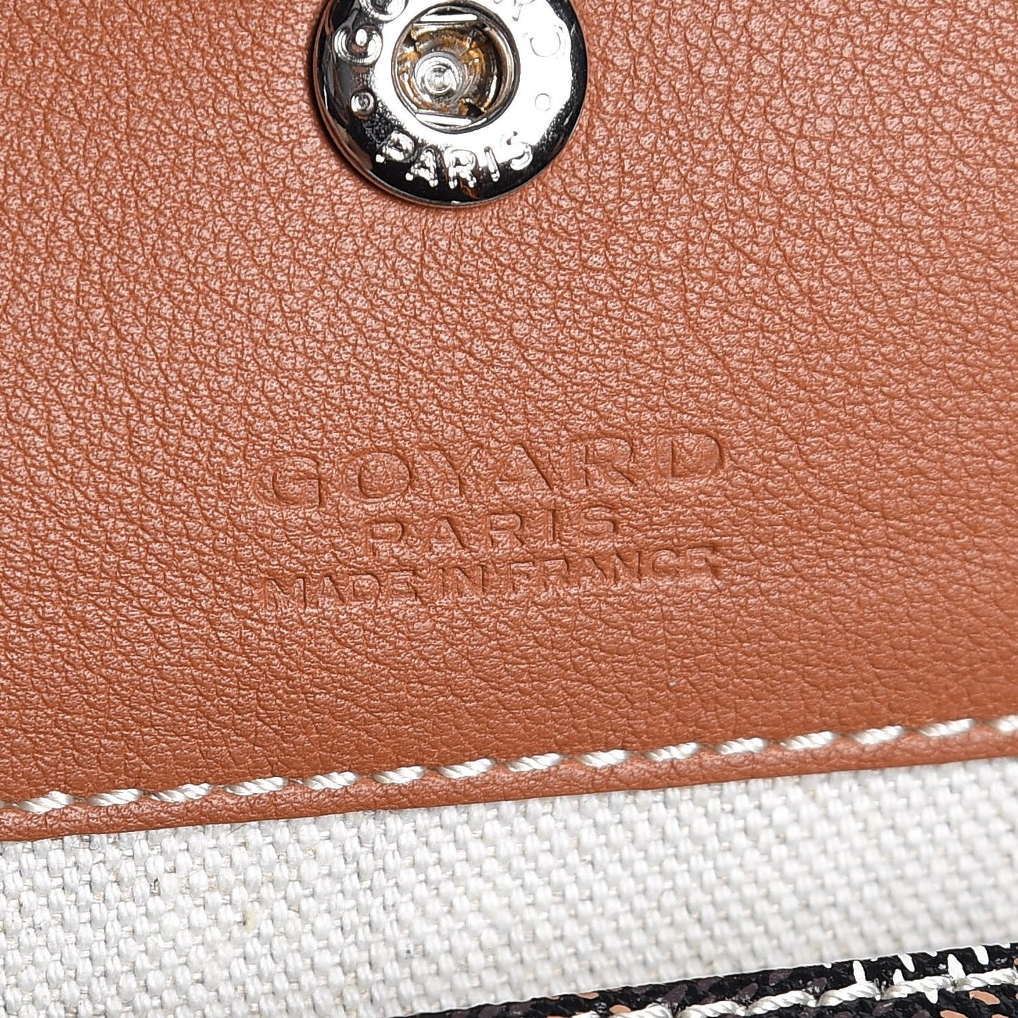 Goyardine Reversible Anjou PM Black Gold