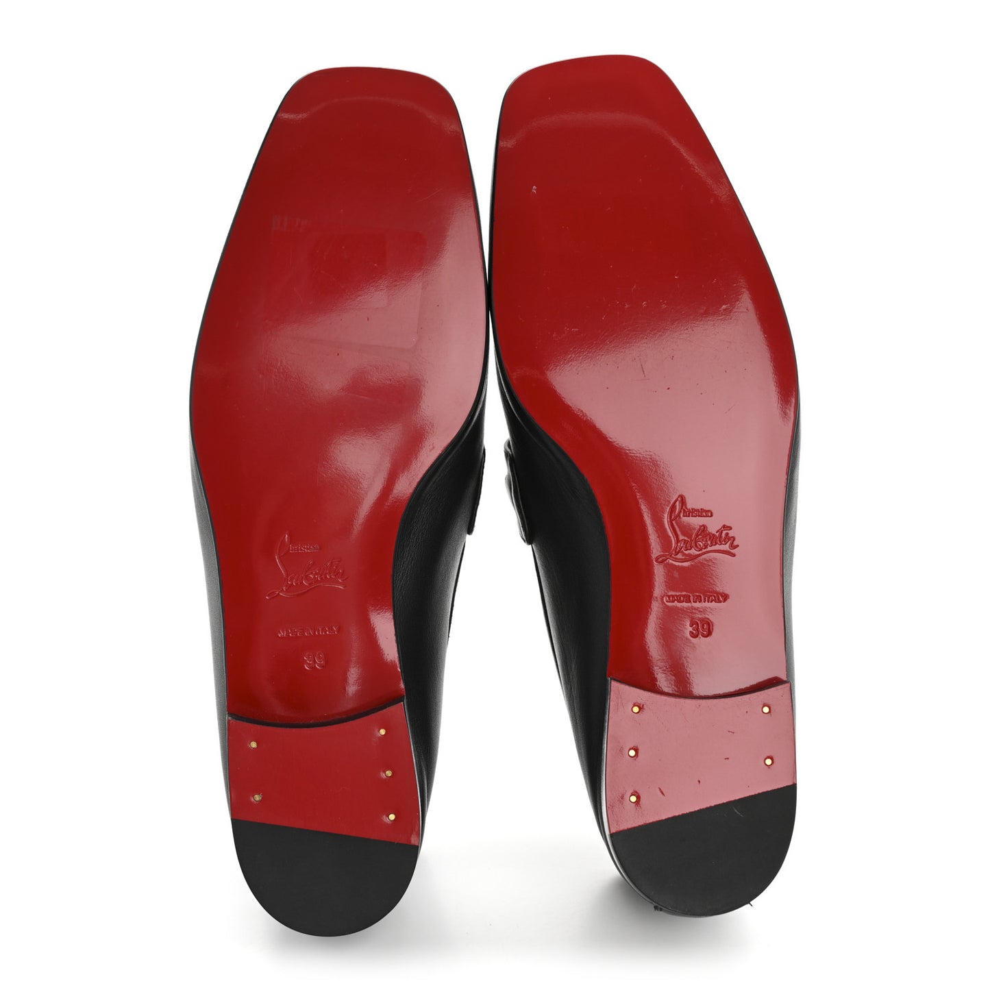 Calf Glove Womens MJ Mock Flat Loafers 39 Black