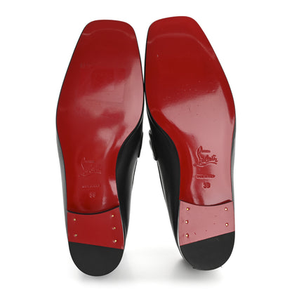 Christian Louboutin Calf Glove Womens MJ Mock Flat Loafers 39 Black 11 of 18