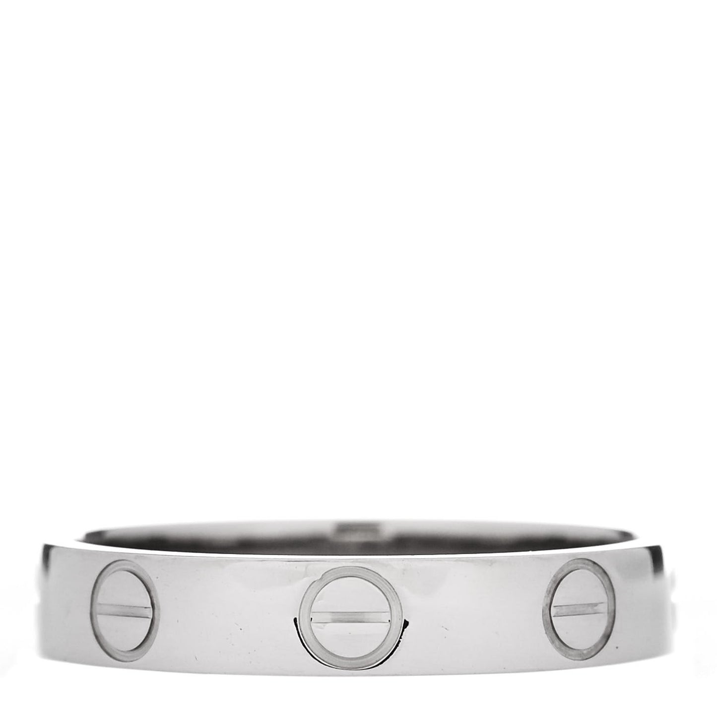 18K White Gold 3.5mm LOVE Wedding Band Ring 51 5.75