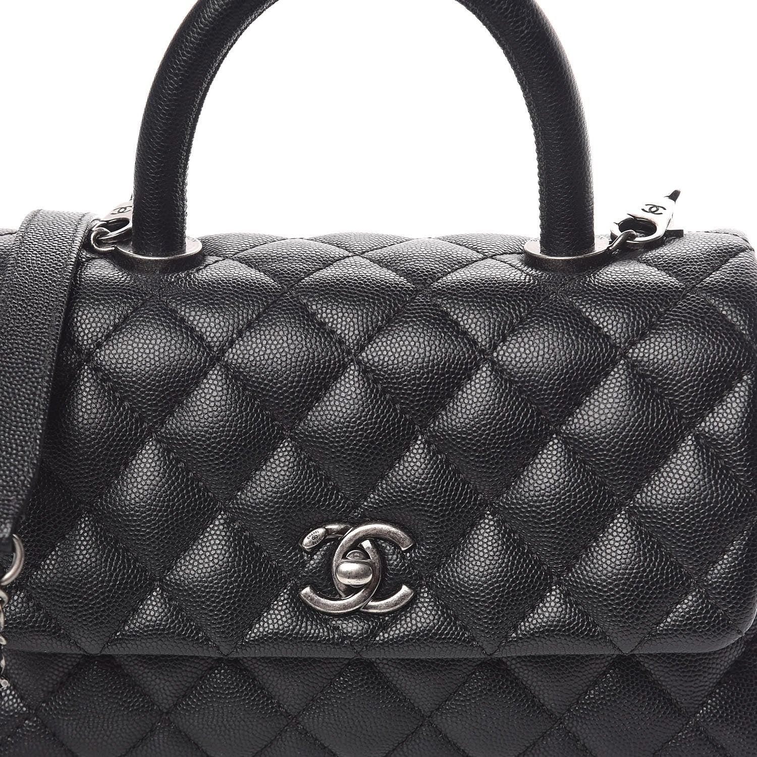 Chanel Caviar Quilted Mini Coco Handle Flap Black 18 of 18