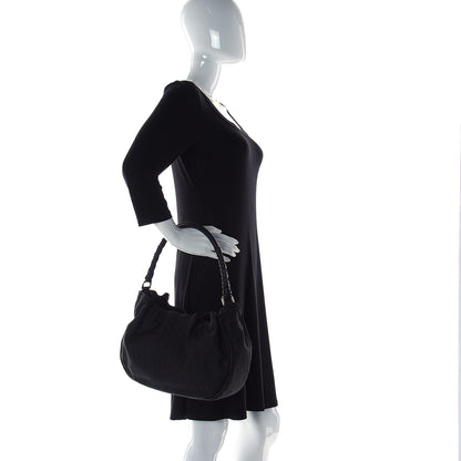 Christian Dior Nylon Monogram Lovely Hobo Black 2 of 11