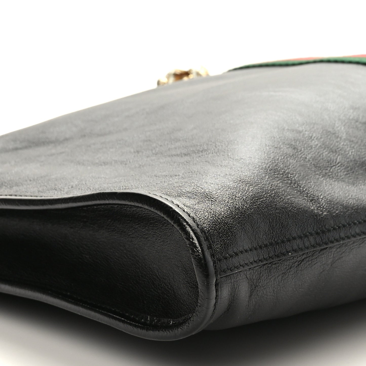 Calfskin Large Rajah Chain Tote Black