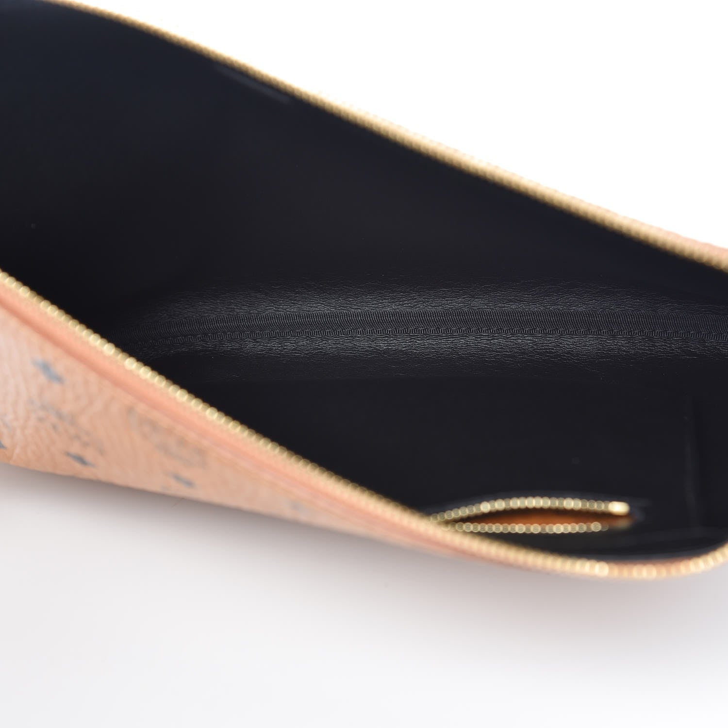 MCM Visetos Large Stark Wristlet Pouch Cognac 5 of 7