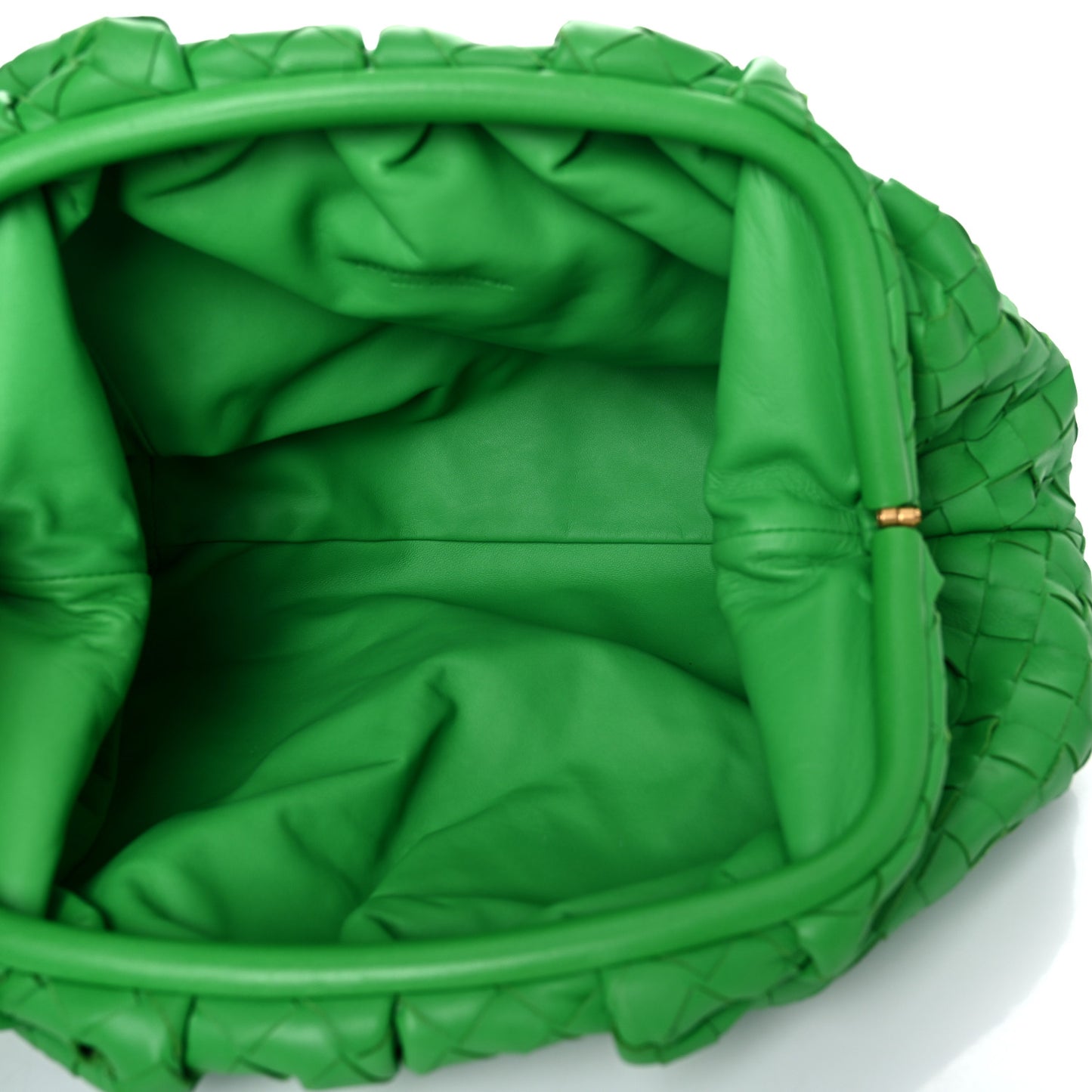 Nappa Maxi Intrecciato The Pouch Oversized Clutch Parakeet