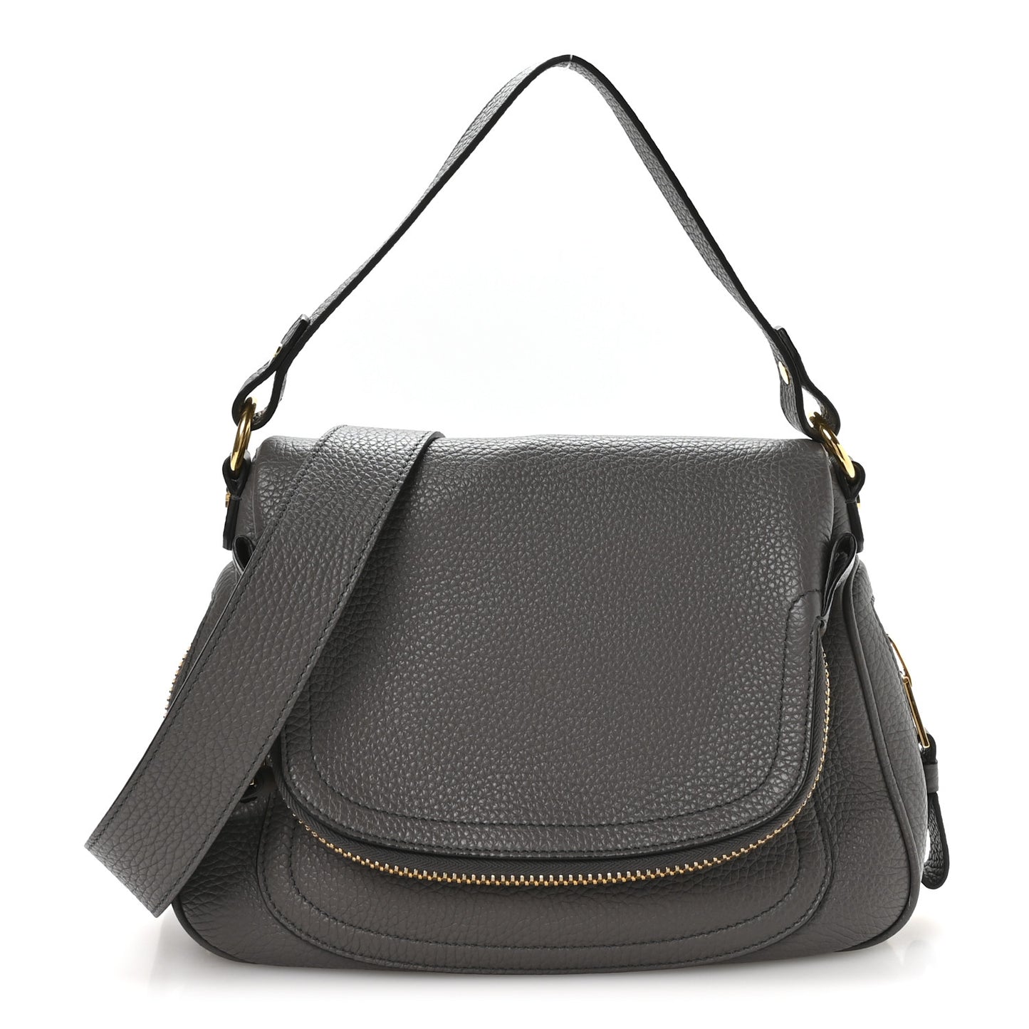 Calfskin Medium Jennifer Crossbody Grey