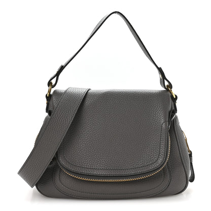 Tom Ford Calfskin Medium Jennifer Crossbody Grey 1 of 10