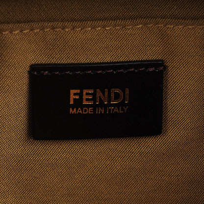 Fendi Zucca Medium Convertible Boston Satchel Tobacco Brown 6 of 7