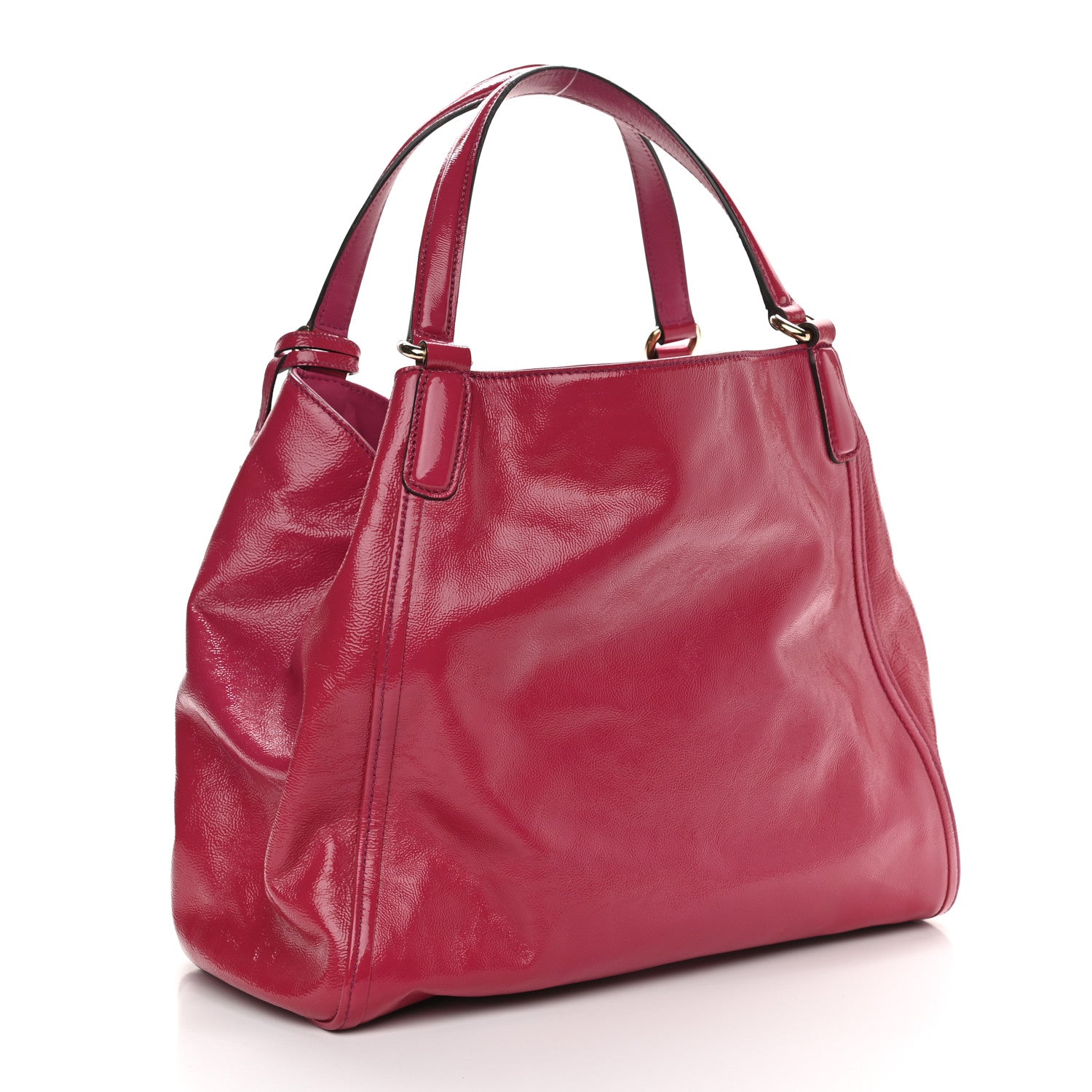 Gucci Vernice Naplack Medium Soho Shoulder Bag Bright Bouganville 3 of 15