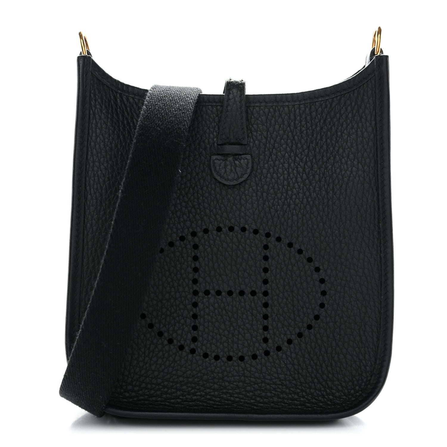 Hermes Taurillon Clemence Evelyne TPM Black 1 of 11