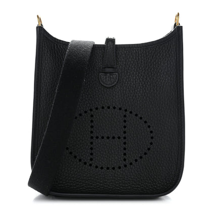 Hermes Taurillon Clemence Evelyne TPM Black 1 of 11
