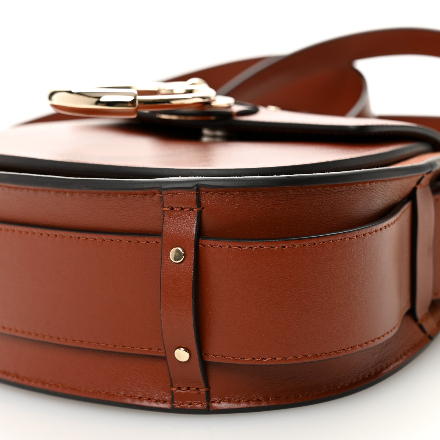 Calfskin Small Tess Bag Sepia Brown