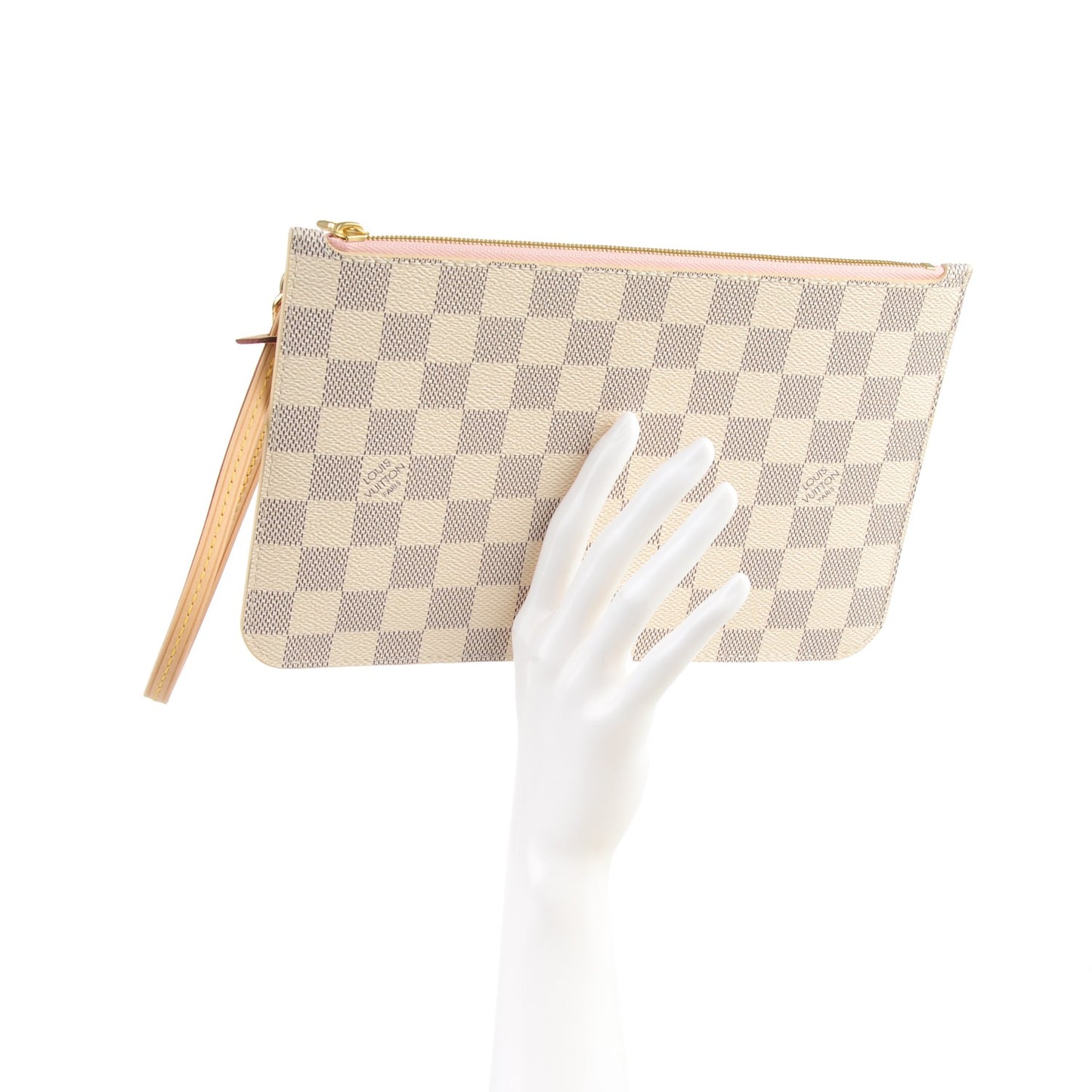 Damier Azur Neverfull MM GM Pochette Rose Ballerine