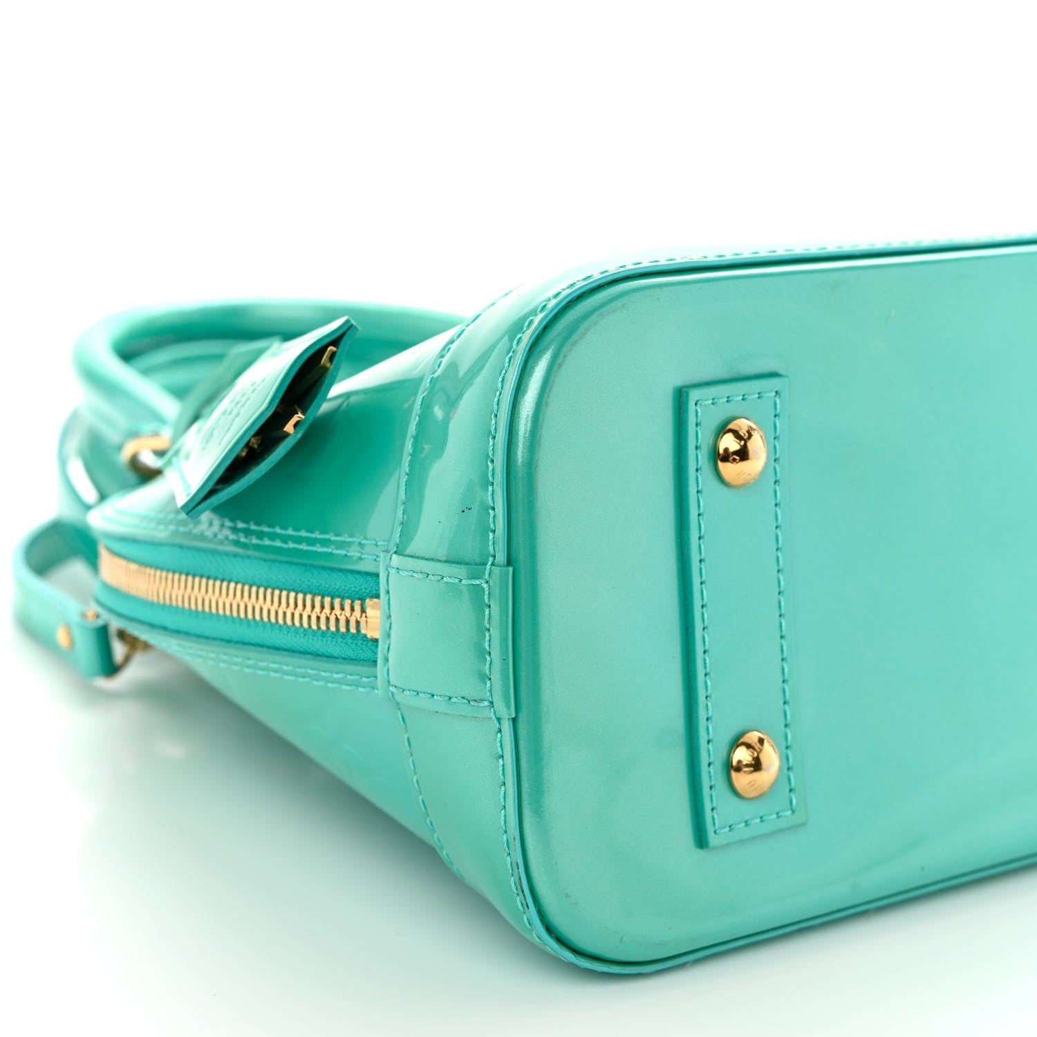 Louis Vuitton Vernis Alma BB Turquoise 8 of 11