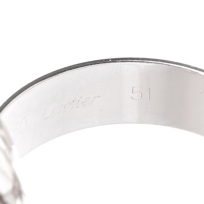Cartier 18K White Gold 98 Xmas Limited Trinity Ring 51 5.75 5 of 6