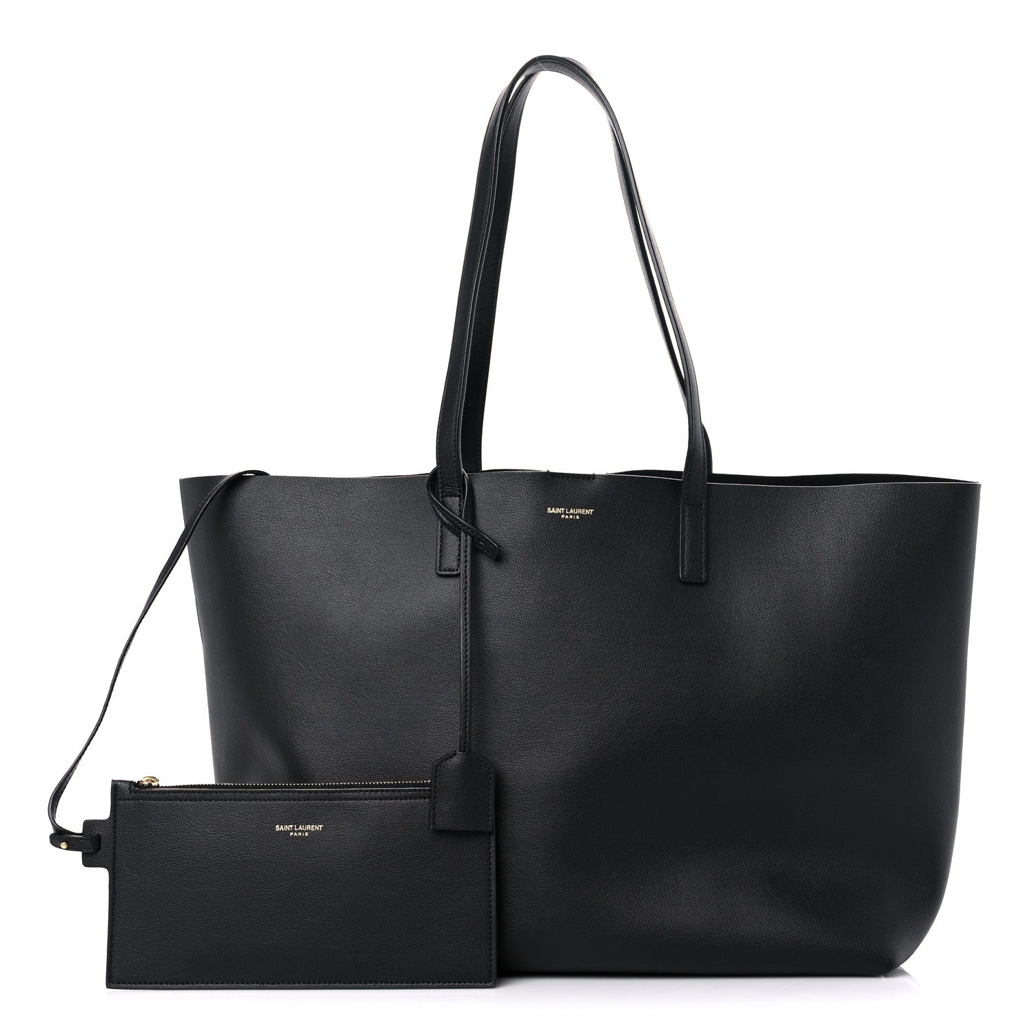 Saint Laurent Calfskin Large Shopping Tote Black 1 of 12