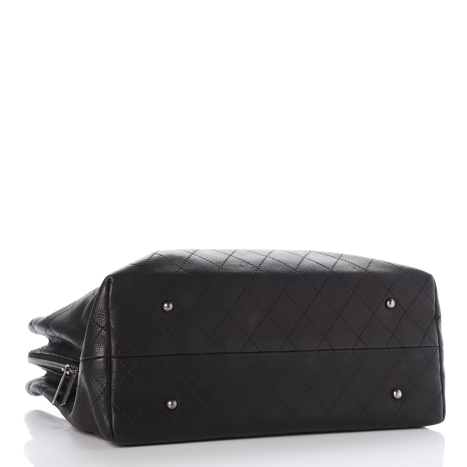Chanel Grained Vegetal Calfskin Urban Shopping Tote Black 5 of 8