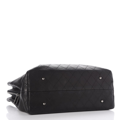 Chanel Grained Vegetal Calfskin Urban Shopping Tote Black 5 of 8