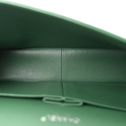 Chanel Lambskin Quilted Jumbo Double Flap Green 5 of 10