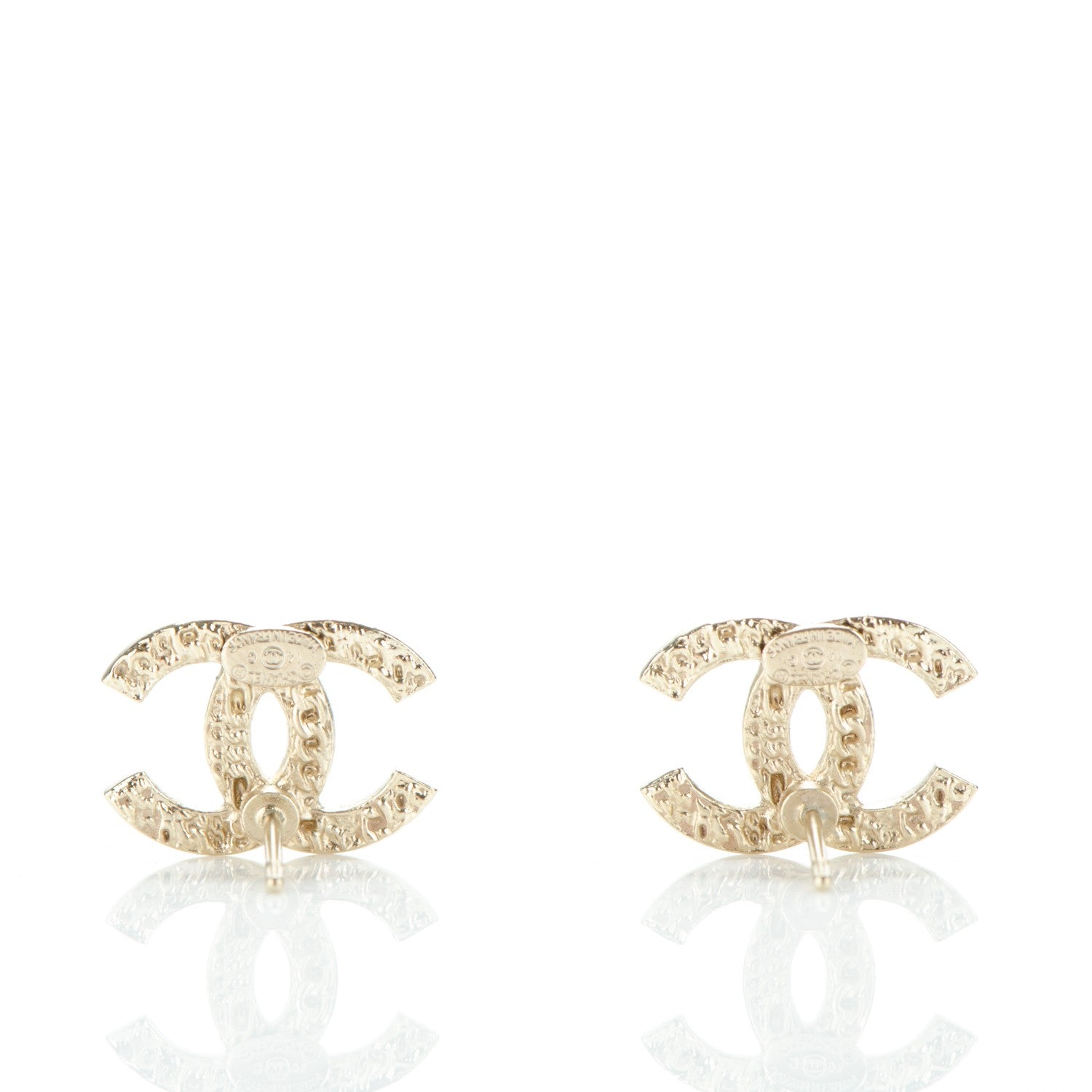 Chanel CC Chain Earrings Gold 3 of 4
