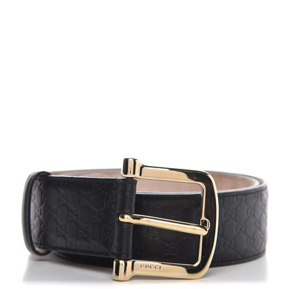 Gucci Soft Microguccissima Margaux Calfskin Belt 80 32 Black 1 of 8
