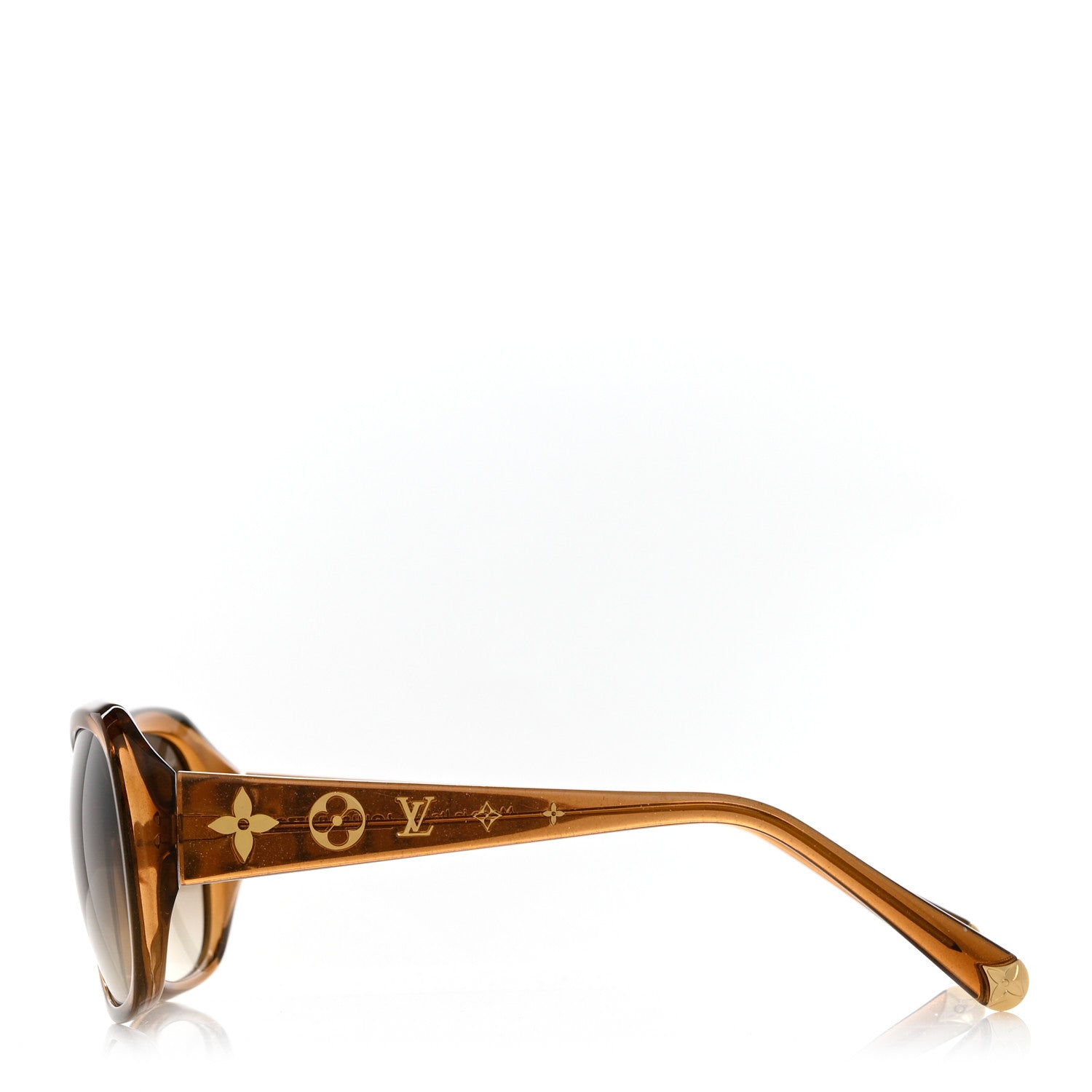 Louis Vuitton Acetate Obsession GM Sunglasses Z0460W Brown Glitter 3 of 8