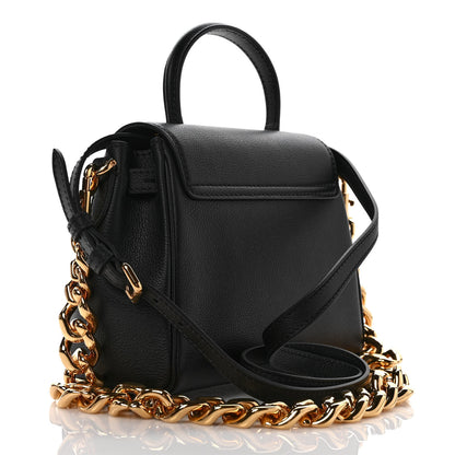 Versace Grained Calfskin Small La Medusa Top Handle Bag Black 3 of 8