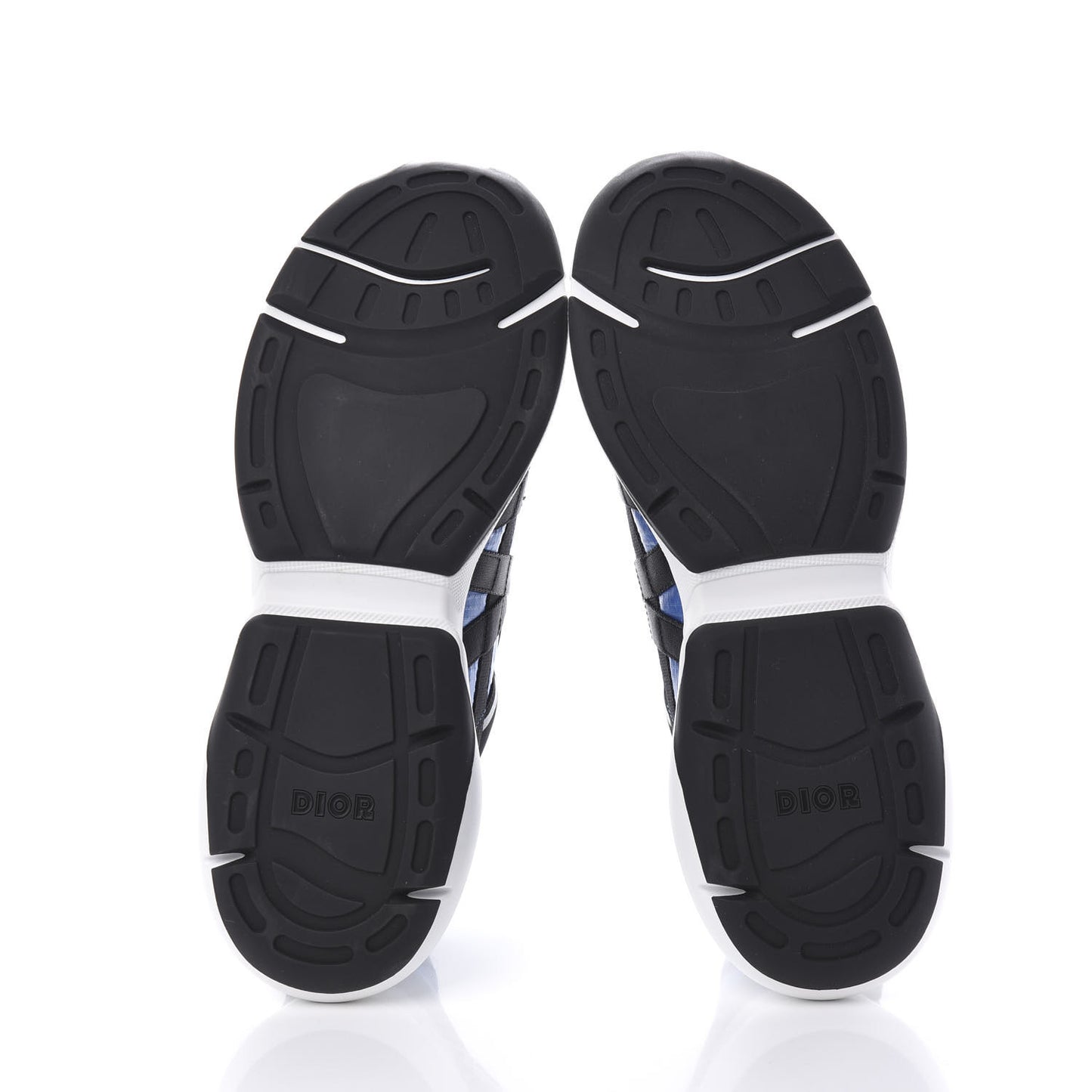 X Sorayama Ripstop Nylon Calfskin Womens B24 Runtek Sneakers 42 Blue Black