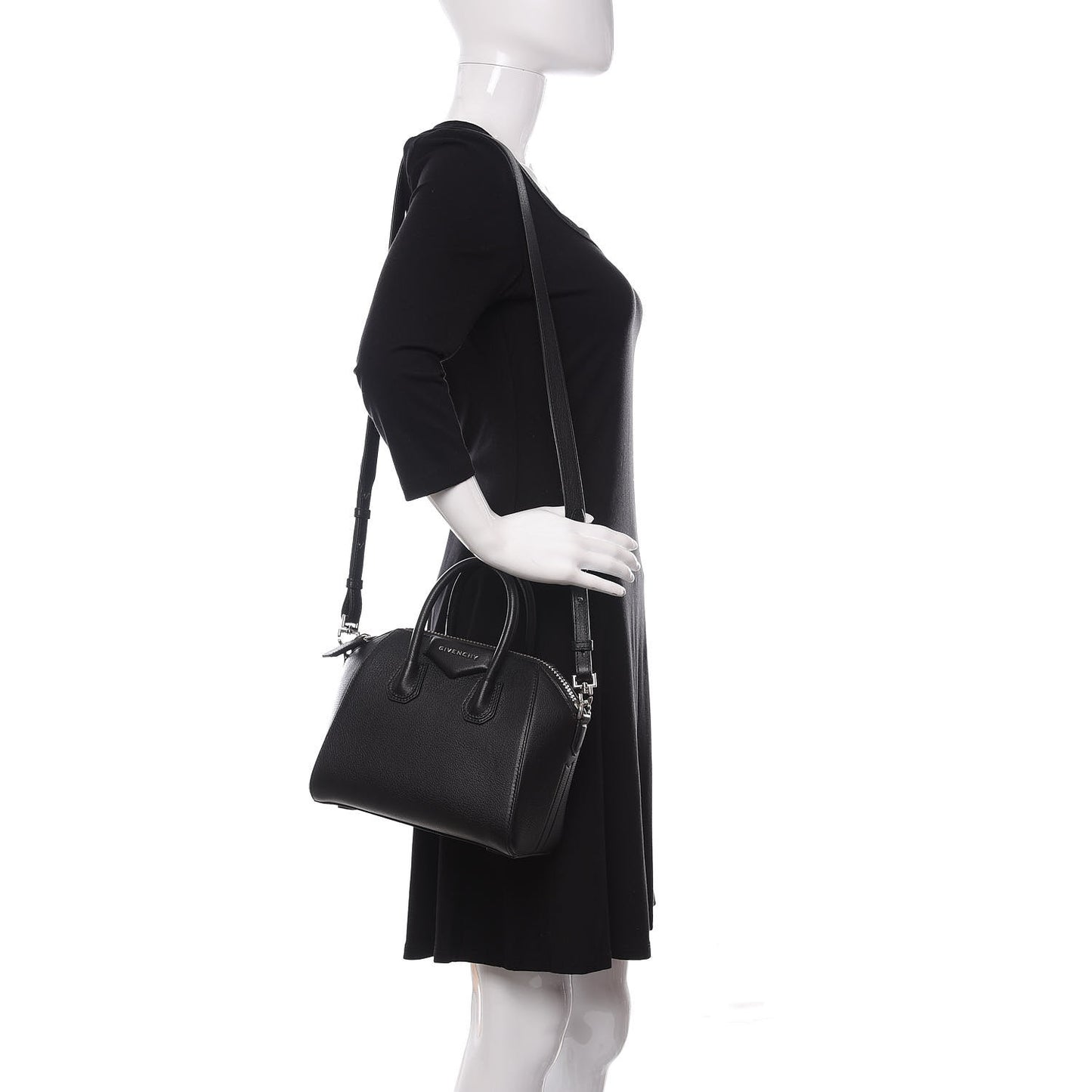 Sugar Goatskin Mini Antigona Black