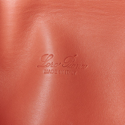 Loro Piana Grained Calfskin L19 Extra Pocket Pouch Coral Fiction 6 of 11
