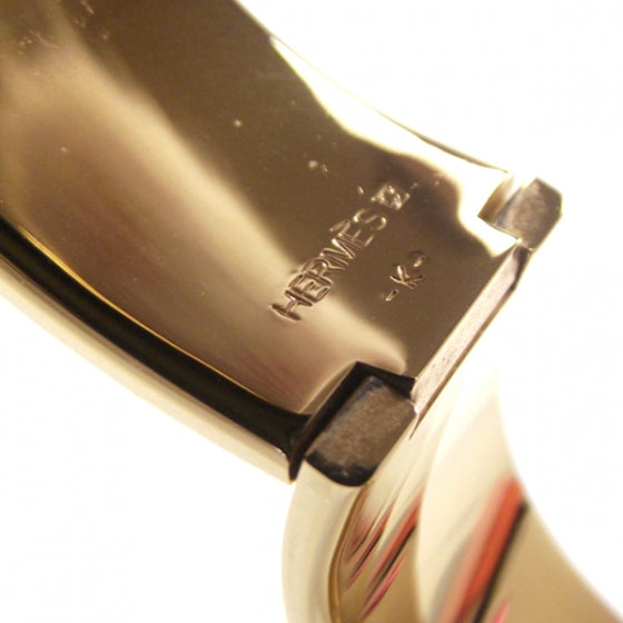 Hermes Enamel H Bracelet Yellow 5 of 5
